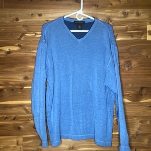 Banana Republic Blue Vneck Sweater L